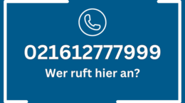 Anrufe von 021612777999 - Wer ruft hier an?