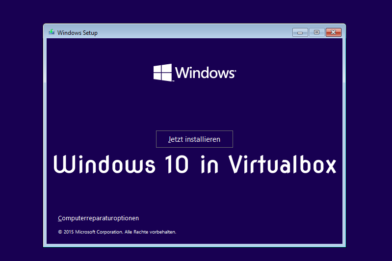 iso windows 10 virtualbox